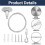 4 Pack 6ft Ceiling Sign Hanger Wire Kit, 2m Adjustable Suspension Hanging Cable Wire with Hook Wall Mount Cable 4