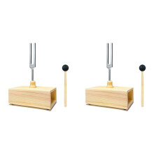 2X Diapason 432 Hz avec Boîte de Résonance, pour la Guérison Sonore, Enseignement de la Résonance Du Diapason, Tests Auditifs, Méditation