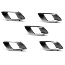 5X Right Car Interior Door Inner Handle for Ranger 2012-2021 Everest 2015-2021 BT50 2012-2019 Silver Grey