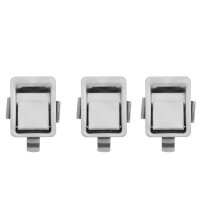 3X Acier Inoxydable Loquet Encastré Encastré Serrure de Poignée de Palette pour VR/Campeur/Bande Annonce/Cabinet