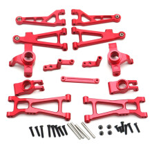 Metalen Upgrade Onderdelen Kit Swing Arm Steering Cup voor Haiboxing HBX 16889 16890 SG1601 SG1602 1/16 RC Auto Accessoires, Rood