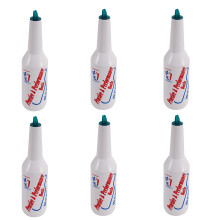 6X Flair Bartender Bartending Praxis Bar Pub Flasche Wein, Cocktail Shaker - Weiss