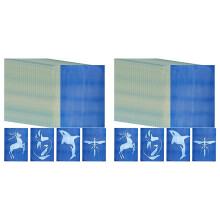 60 Sheets Sun Print Paper Kits Cyanotype Paper Kit A4 Nature Printing Solar for Kids Adults DIY Art Crafts Project