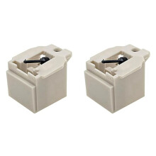 2 Stuks AT3600L Diamond Platenspeler Naalden Vervanging Stylus voor AT-LP60/PL300 Vinyl Draaitafel Speler