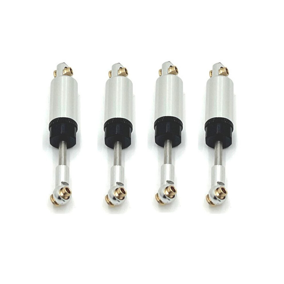 Saudism Silver 4Pcs Hydraulic For Mn 1/12 D90 Mn82 Lc79 Mn78 For Wpl 1/16 C14 C24 C34 C44 Rc Car Upgrades Part