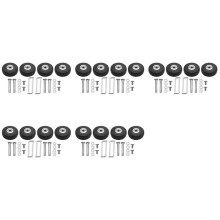 OD 50mm 20 Sets of Luggage Suitcase Replacement Wheels Axles Deluxe Repair Tool
