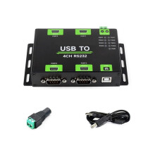 Industriële Geïsoleerde USB Naar 4CH RS232-Converter USB Naar Seriële Adapter FT4232HL Chip Wind/Linux/Android, RS232 Mannelijke Poort