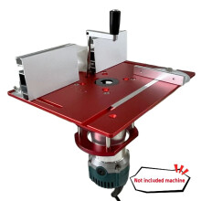Aluminium Freestafel Inlegplaatset Freesliftsysteem Houtbewerkingsklapplaat voor Werkbanktrimmer