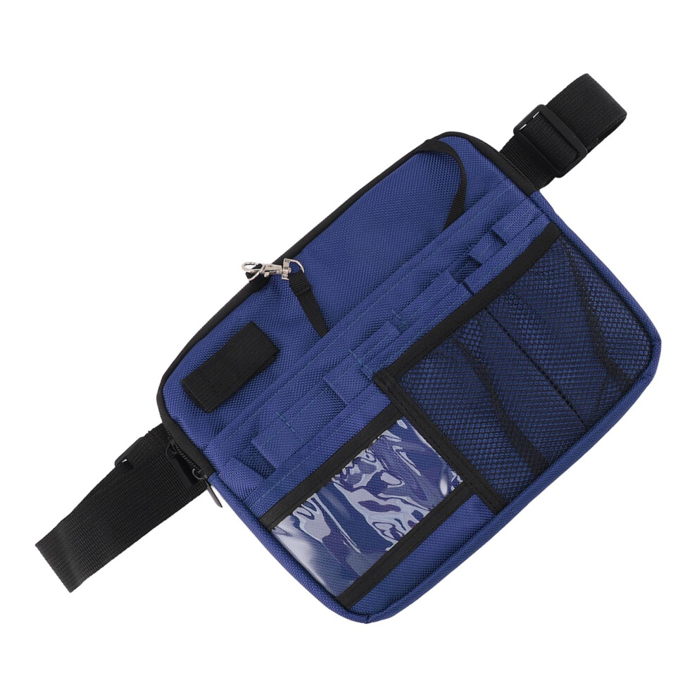 Blue Oxford Nurse Fanny Pack With Multiple Compartments And Waist Pouch 4981388812866