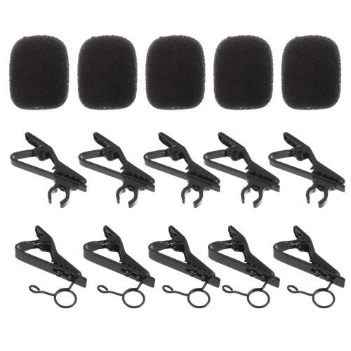 18St Microfoon Met Zwarte Spons Covers En Draadclips Van Ijzer 1