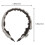 Bridal Rhinestone Headband Cloth White 1pcs 3