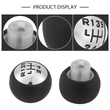 5 Speed PU Leather Gear Shift Knob Handball for 307 308 3008 407 5008 807 for C3 C4 C4 C8