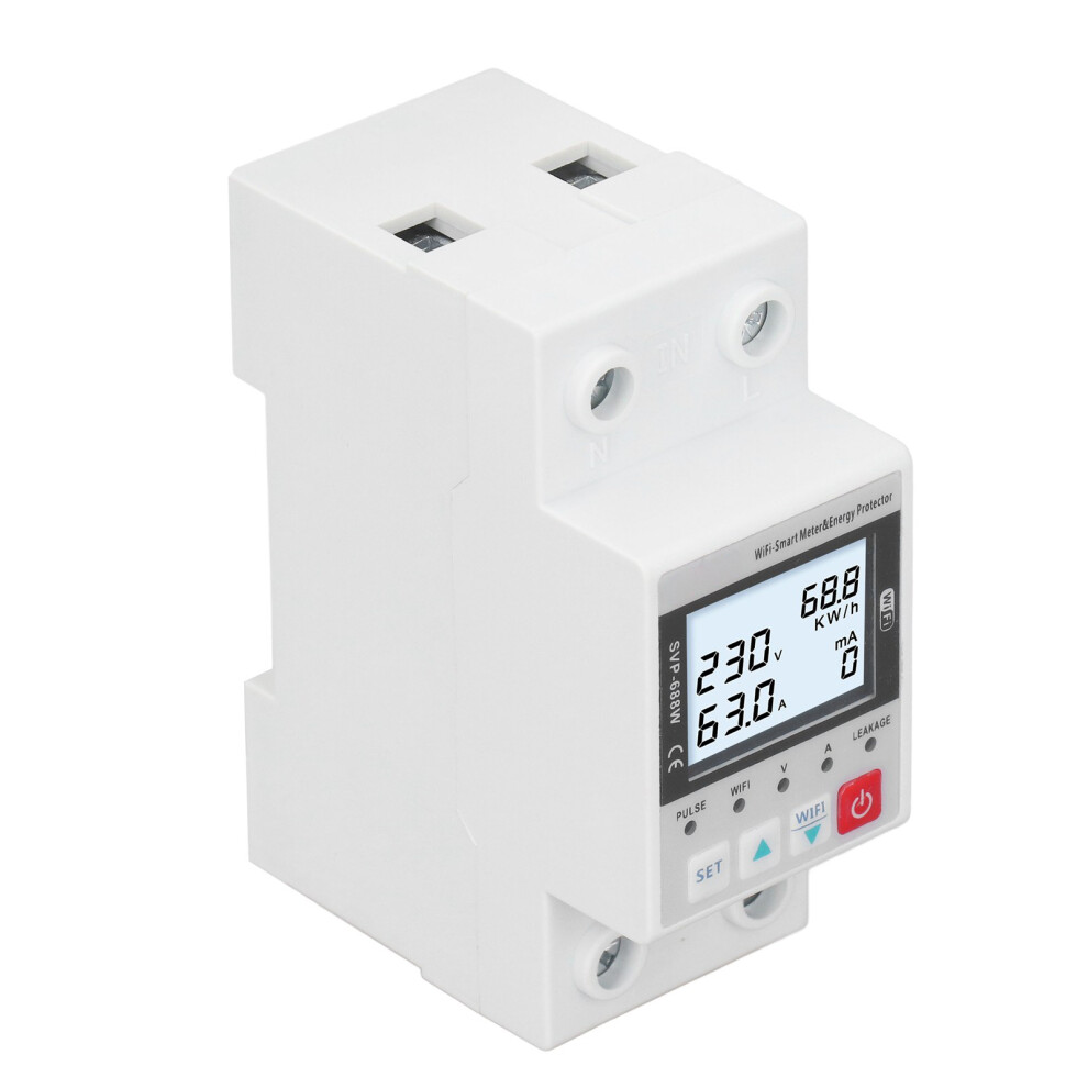 Wifi Overvoltage Undervoltage Protector 230V 63A Remote Control 4371388763228