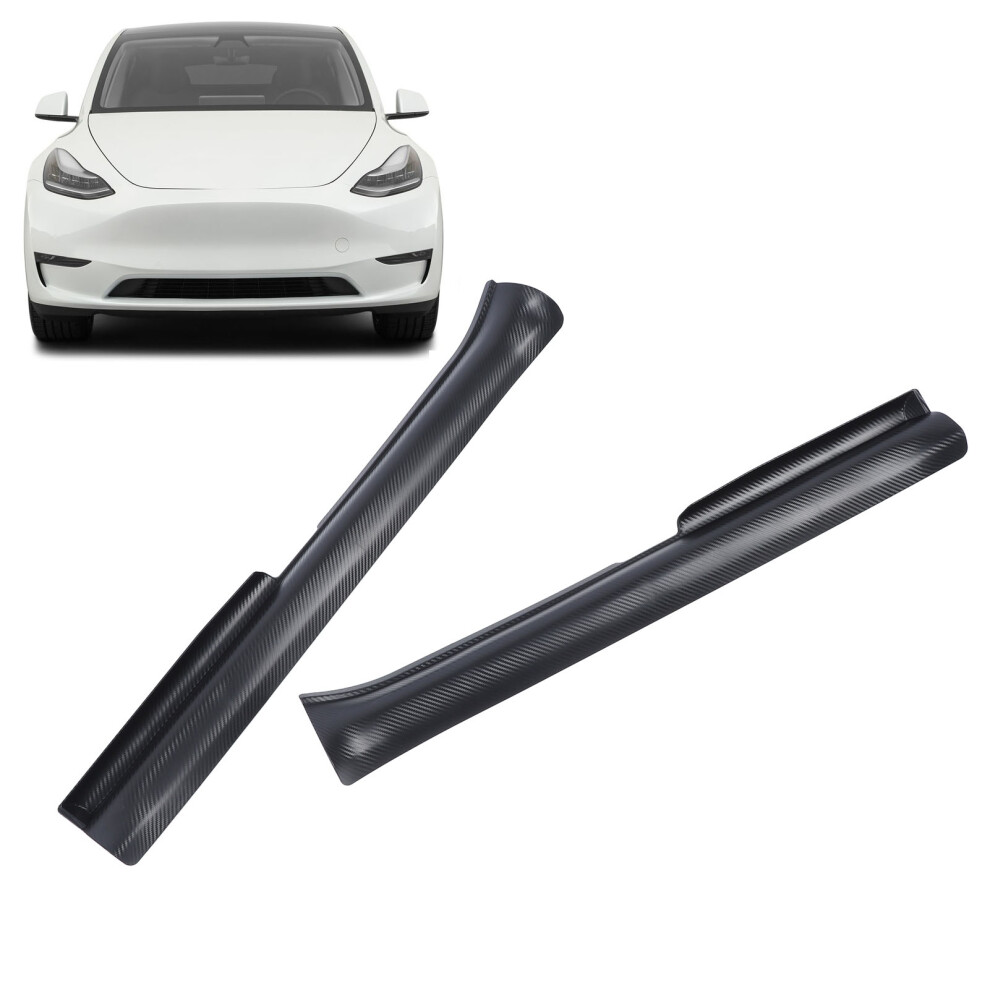 2Pcs Carbon Sill Guards For Tesla Model Y Grain 7055741235788