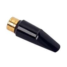 C50B Alto Saxophone Mouthpiece with Durable Copper Ring for Clear Consistent Response Black
