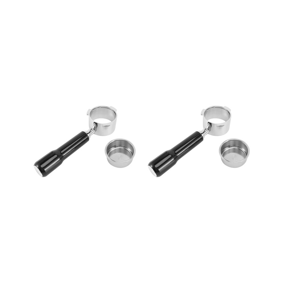 2X Coffee Bottomless Filter 51Mm For Ec680 / Ec685, Removable Bottomless Filter Holder With Filter Basket 4711307453432