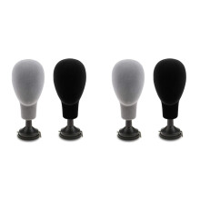 4X Mannequin Model Wigs Cap Glasses Display Stand Holder Flocking Foam Male Female Mannequin