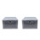 2Pcs Transparent Footwear Box Grey Plastic Shoe Storage Container 6