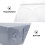 2Pcs Transparent Footwear Box Grey Plastic Shoe Storage Container 8