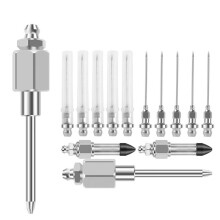 7PCS Grease Needle Accessory Set Anti Leaking Solid Machinery Grease Nozzles Easy to Transport Grease Injector