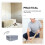 2Pcs Transparent Footwear Box Grey Plastic Shoe Storage Container 11