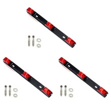 3X Trailer Tail Light Bar, 14.2 Inch Red Clearance Identification ID Light with Bracket