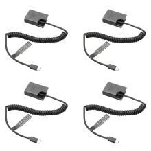 4X EL14 Dummy Coupler Battery Type-C Cavo A Molla per D3100 D3500 D5100 D5200 D5300 D5600 P7000 P7100 P7700 P7800