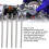 5pcs Burr Set A/C/D/F/G, 150mm, 0.2x0.4in, Alloy 4