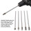 5pcs Burr Set A/C/D/F/G, 150mm, 0.2x0.4in, Alloy 5