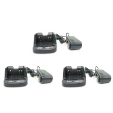 3X BC-193 Liion Battery Fast Dock Charger for BP-265 BP263 Radio IC-V80 V80E T70A T70E US Plug