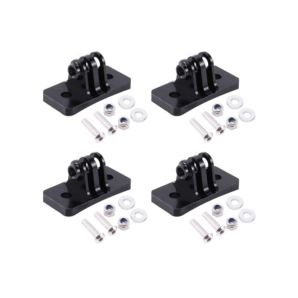 4X Cnc Skydiving Helmet Fixed Mounts For Hero 1 2 3 3+ 4 5 Session/ Yi/Sj/Gitup Sport Camera Black 6032614835321
