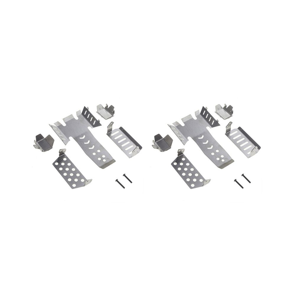 2X Stainless Steel Chassis Armor Axle Protector Skid Plate For Vanquish Vs4-10 Phoenix Vs410 Rc Crawler 4711713515922