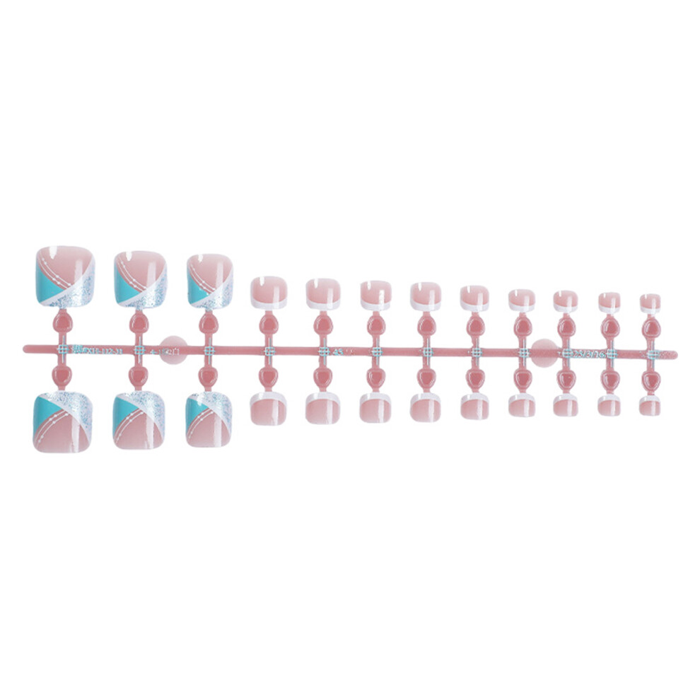 Reach-Tools Pink French Tip Fake Nails For Women