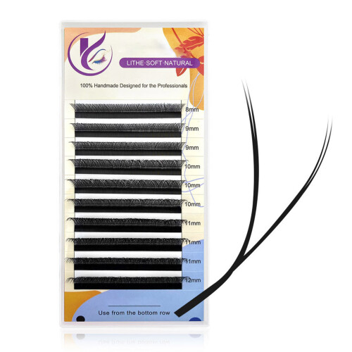 (10mm) Fluffy Wispy Y-Shaped False Lashes