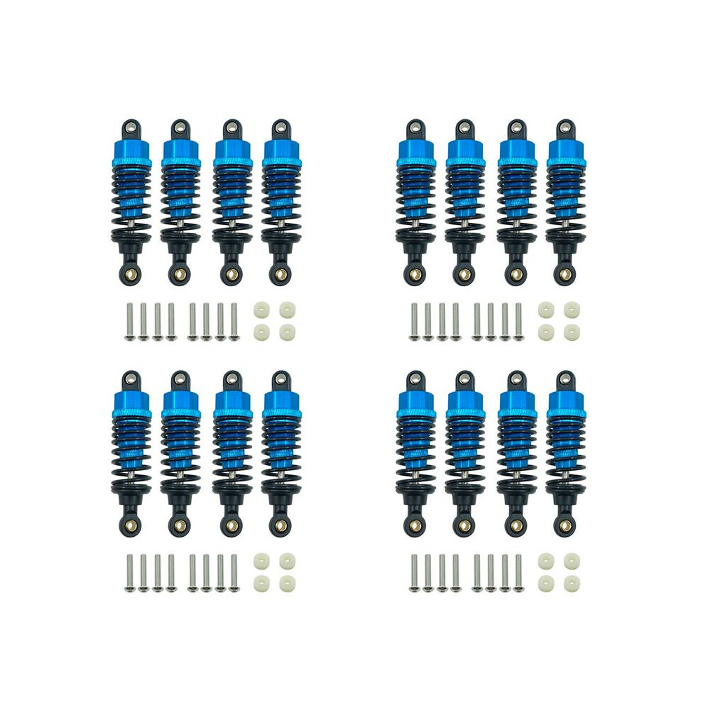 16Pcs Aluminum Alloy Shock Absorbers Damper Set For Tt-01 Tt01 Tt-02 Tt02 1/10 Rc Car Upgrade Parts, 4711242754885