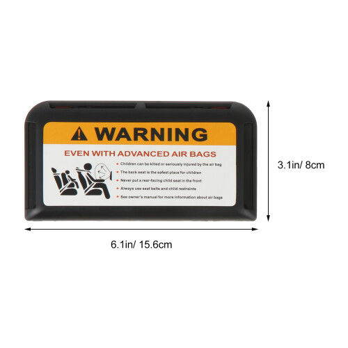 2Pcs Auto Sun Visor Cards Holder Durable Black Plastic Car Organizer 1