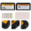 2Pcs Auto Sun Visor Cards Holder Durable Black Plastic Car Organizer 3