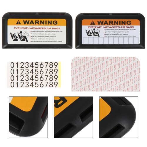 2Pcs Auto Sun Visor Cards Holder Durable Black Plastic Car Organizer 2