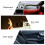 2Pcs Auto Sun Visor Cards Holder Durable Black Plastic Car Organizer 8