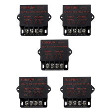 5X Trasformatore CC Convertitore di Alimentazione per Schermo Pubblicitario un LED per Auto da 24V / 12V un 5V 10A 50W