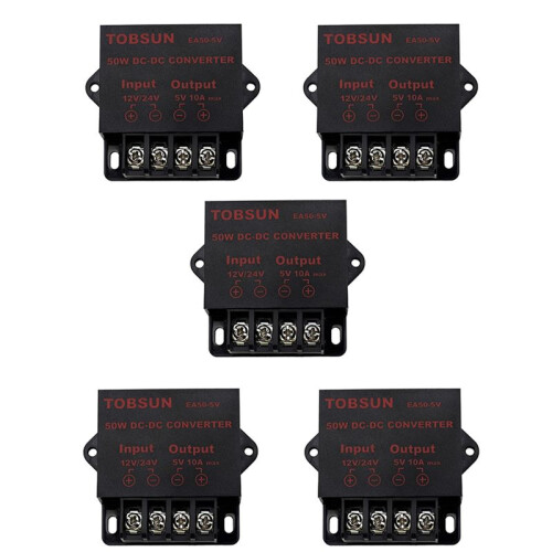 5X 24 /12V Bis 5V 10A 50W Auto LED Werbebildschirm Netzteil Stromrichter  Transformator
