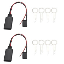 2X Car 6000Cd Wireless  Module Music Adapter Aux Audio Cable for  Focus Mondeo