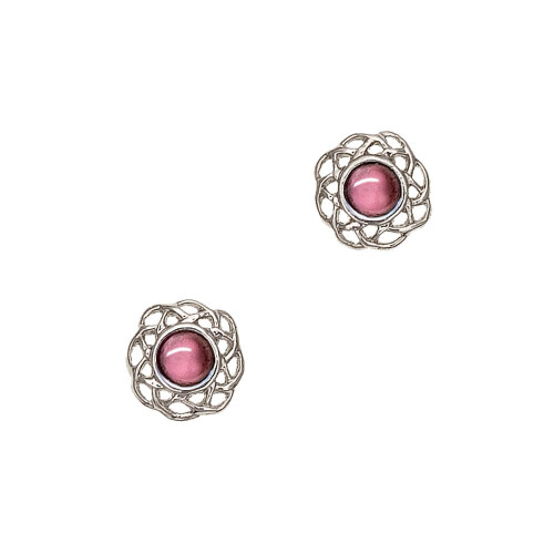 February Amethyst Birthstone Stud Earrings
