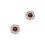 January Garnet Birthstone Stud Earrings 1