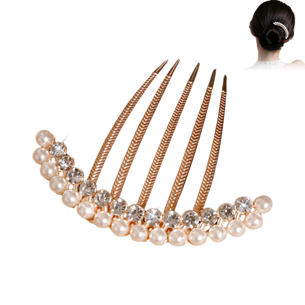 Creation-3C (1) Pearl Hair Comb For Women, Bridal Wedding Hair Clip