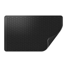 Glass Stove Protector Mat Protector Dish Drying Mats for Kitchen Range Covers for Electric Stove 71x50.8cm Black