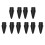 10 Pack Replacement Tip for  Pencil Nibs for  Pencil 1St & 2Nd Generation (Black) 1
