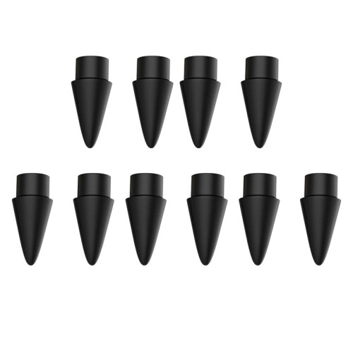 10 Pack Replacement Tip for  Pencil Nibs for  Pencil 1St & 2Nd Generation (Black)