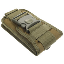 Waist Phone Pouch with Secure Card Holder, Durable Belt Phone Holder for Travel Camping Hiking