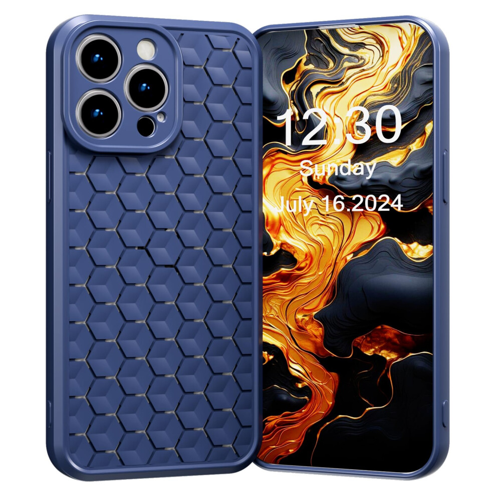 Tpu Case Slim Shockproof Antiscratch Heat Dissipation Back Cover For Iphone 13 Blue 9771547305200